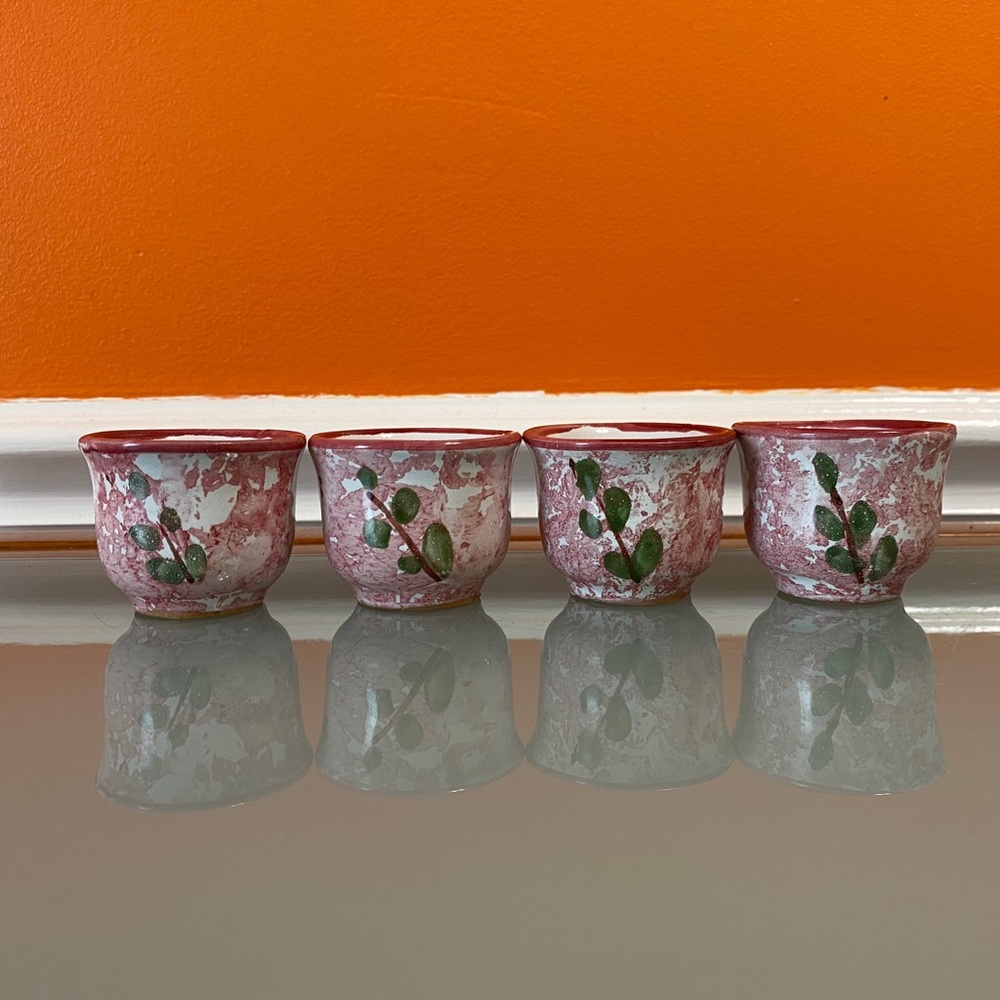 vintage handmade italian espresso cups
